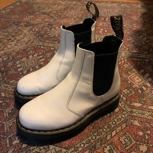 White Size 8 Doc Martens Chelsea Boots OBO